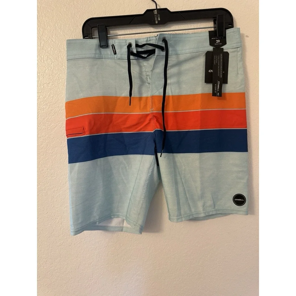 O'Neill Mens Hyperfreak Heist Line Swim, Boardshorts Blue Size 29 NWT $52 C4